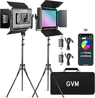 GVM RGB LED Video Light Kit