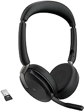 Jabra Evolve2 65 Flex Wireless Stereo Headset - Bluetooth, Noise-Cancelling, Certified for Microsoft Teams