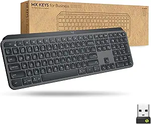 Logitech MX Keys Wireless Illuminated Keyboard for Business